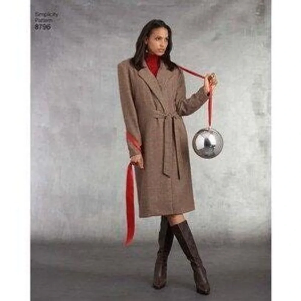 Sewing Pattern 8796 Simplicity Misses Petite Coat Sz 16-24 Length Collar‎ Varies